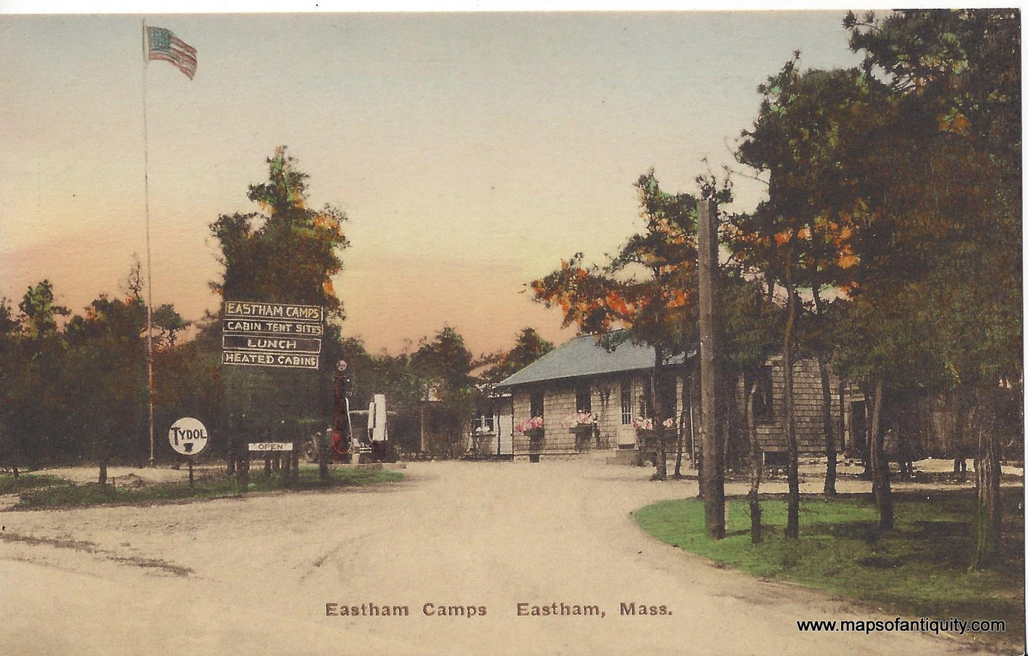 Genuine-Antique-Post-Card-Eastham-Camps-Eastham-Mass-Antique-Postcard-1915-1930-Harold-Sawyer-Maps-Of-Antiquity